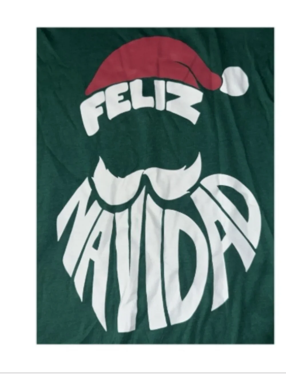 Feliz Navidad Christmas Long Sleeve Shirt Youth Large 10/12